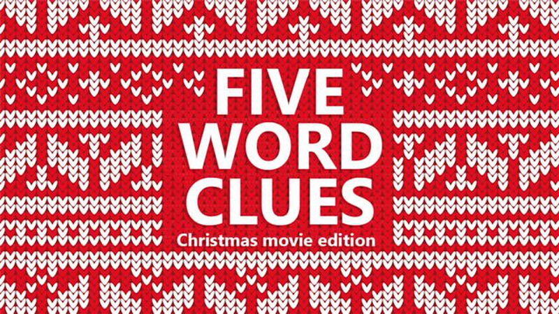 5 Word Clues Christmas Movie Edition